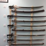 British Cavalry sword evolution rack two