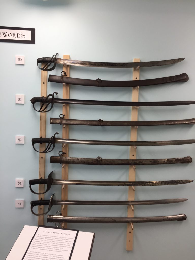 British Cavalry sword evolution rack two