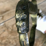 c.1816-1830 Pioneer sword - Pommel Lion detail