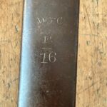 1796 Pattern Heavy Cavalry Trooper's Sword scabbard markings